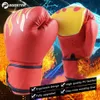 Engrenagem 1 par de luvas de boxe para feminino Pu boxe de boxe de luvas de treinamento de karate muay thai free boxe mma sanda treinamento equipamento 240424