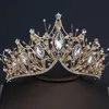 Wedding Haar Sieraden Bruid Vintage Rhinestone Crown Headwear Hoofdband Bruiloft Haar Sieraden feest voor meisjes D240425