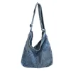 Bag Women Vintage Tote Handbag Large Capacity Crossbody Sling Casual Retro Messenger Denim Shoulder Travel Work