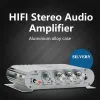 Versterker ST838 HIFI -versterker 2.1 Kanaalauto MP3 Mini AMP AUX Input High en Low Bass Apparment Super Bass 20Wx2+40W Zwart Zilver