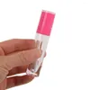 Storage Bottles 50 Pcs/lot 5ML Empty Lip Gloss Tube Contianers Lipgloss Bottle Plastic Holder With Rubber Plug For Wholesale