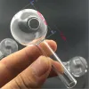 Pyrex Glass Tipe Smoking Pipe 7cm 10 cm 15 cm 20 cm de longitud de 30 mm Glass Glass Aceite Burner Accesorios para fumar para Dab Rig Bong LL