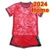 2024 한국 키즈 키트 축구 유니폼 국가 대표팀 H M Son J S Lee I I B Hwang Y G Kim M J Kim Jinsu Home Away Child Suit Football Shirts