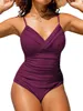 Swim Wear 2023 Push Up Swimwear Women One Piece Swimsuit Solid Plus Size Bathers Baddräkt Padded Beachwear Swimming Summer Bodysuit 240423