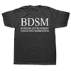 T-shirt maschile BDSM Business Development Sviluppo e marketing Maglietta per adulti Umorismo BDSM Tops Casual 100% Cotton Unisex T-Shirt Eu Sizel2425