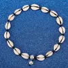 Colgantes brillantes luna de la luna natural Cabecillo de cáscara para mujeres perla perla perla hechas hechas de la playa joyas de cuerda