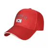 Ball Caps Korea Langue drapeau de base haut de gamme Baseball Femmes Hommes en plein air Womens Snapback Coquette Dad Hat