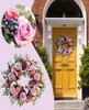 Flores decorativas Porta grinalda Flor Peony Head 55cm Garland artesanal para a primavera Summer Summer Outdoor Display T2G2462352