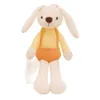 Plyschdockor 40 cm godisfärg långörta kanin plysch leksak klädd liten vit kanin kan hängas på väggen för att sova för att lugna födelsedagspresent2404