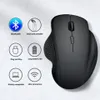 Wireless Bluetooth Mouse Computer Gamer 6 knappar Ergonomisk laddningsbar Mause Gaming Dual Mode Möss för PC 240419