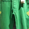 NYA 24SS Multi-Pocket Kapital lastbyxor Män kvinnor toppkvalitet Benbroderi Kapitalbyxor Streetwear Loose Green Pants