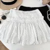 Rokken zoete mini rok vrouwen dot printen agarische kanten hoge taille a-line streetwear dames Franse chique puffy zomerdruppel dames