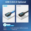 Accessoires Convention USB 3.0 2.0 Extension du câble Extender Data Data Male à une femme pour PC Smart TV Box One SSD Spee rapide Extension du câble USB