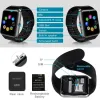 Horloges Smart Watches GT08 Clock Sync Notifier Prise en charge de la carte SIM TF Connectivité Bluetooth Connectivité Android Téléphone Camera Sports Smartwatch