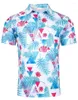 Herren Polos Hawaii 3D -Druck lustige Polo -Hemden für Männer Frauen Pflanzen Grafik Hemd Sommer Kurzarm Tees Street Y2K Arbeitskleidung