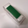 Корпуса заводской прямой подачей зеленой портативной пластиковой коробки для часов с бумажной карточкой можно настроить