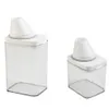 Bottiglie di stoccaggio barattoli per lavatrice in plastica detersivo in polvere Contenitore Scempone di distribuzione di bidoni domestici Accessori per la casa H240425