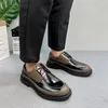 Lässige Schuhe Brogue Herren Britisch-Stil bequemer Oxford Schnürung hochwertiger B13
