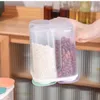 Livsmedelsbesparare förvaringsbehållare 1.5L/2.3L kök förvaringslåda Mat containerns tätning fuktsäker med lock för att hålla den färska H240425