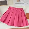 Kledingsets Fashion Baby Girl Ploeged Rok Infant Peuter Kind Solid Color High Taille Desferen Party Dance 1-10y Q240425