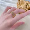 Cluster Anneaux Wong Rain 18k Gold plaqué 925 Sterling Silver Lab Sapphire Gemstone Sparkling Cocktail Fine Ring For Women Wedding Party