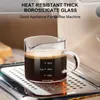 Tumblers Caffetteria barista graduata in vetro a doppia bocca di bocche con manico Accessori Frother H240425