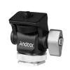 الملحقات Andoer Mini Monitor Mount Tripod Head Adapter أحذية باردة 1/4 بوصة لتثبيت كاميرا مراقبة ميكروفون مصباح LED