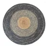 Carpets Rug Handmade Round Jute Denim Carpet Living Room Coffee Table Blanket Large Area Floor Mat Bedroom Bedside