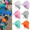 Caps hoeden UV Bescherming Sun hoed unisex pasgeboren baby peuter kind baby jongens meisjes zomer strand visser hoeden outdoor polyester emmer hoed d240425