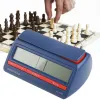 Clocks Professional Advanced Chess Digital Timer Chess Clock Clock IGO ​​عددًا لأسفل ألعاب الإنذار على مدار الساعة المترى