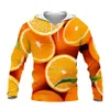 Herrtröjor tröjor 3d frukt tryckt herr hoodie designer tröja våren hösten harajuku y2k kläder lång ärm pullover 240424