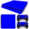 Adesivos design de cores pura para o console slim e adesivos de controladores PS4 para PS4 Slim Skin Stick para PS4 Slim Vinyl Adtenhor