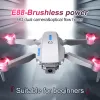 Drohnen KBDFA E88 EVO E88 Pro bürstenloser Motor RC Dron 8k Dualkamera Optische Flussfaltungsfaltbar Hubschrauber Flugzeug Quadcopter Drohne