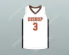 Anpassad Nay Namn Mens Youth/Kids Brandon Durrett 3 Bishop Hayes Tigers White Basketball Jersey The Way Back Top Stitched S-6XL