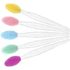 Makeup Brushes 5st Lip Double Sided Scrub Brush Tools Silikon Exfolierande