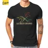 メンズTシャツの電気説明Stik Science Mens TシャツファッションティーショートスリーブラウンドネックTシャツ綿4xl 5xl服t240425