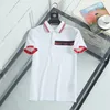 DSQ Phantom Turtom Men's Black White Polo T-shirt Tshirts Summer broderie à manches courtes T-shirt élastique T-shirt High Street Polo Clothing 8183