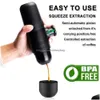 POTS ESPRESSO CAFFETTO PORTABILE Filtro italiano Pressione manuale con tazze Gadget da viaggio Cam COFEEWARE OUTDOOR KRAFLO HINE DELIBILE DRIVE DHRKL WARE