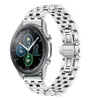 Bracelet de sangle en acier inoxydable pour Samsung Galaxy Watch 3 45mm 41 mm Metal Watch Band1508750