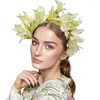 Coix de cheveux Bougettes de fleur Femme mariée pour la fête de mariage fournit des guirlandes florales couronnes