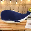 Bambole peluche da 25 cm Cartoon super morbido giocattolo peluche mare blu balena giocattolo morbido di pesce animale per bambini regalo di compleanno per bambini