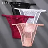 Briefs slipje Finetoo M-2xl sexy slipje vrouwen dot kanten bikini onderbroek lage taille kant ondergoed ondergoed plus size panty dames lingerie girls panty y240425