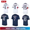 24 25 MAILLOT MBAPPE Jerseys Kit para niños Kit 24/25 Versión de jugador PRE MAGLIA Maglia Paris Camisa de fútbol Alejado Hakimi Fabian Vitinha O Dembele