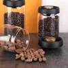 Storage Bottles Jars Coffee beans vacuum sealed jar transparent glass food storage household moisture-proof air extraction airtight container H240425 CJTP