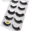 رموش كاذبة 5 أزواج من قناع العين من Mink 3D Makeupeyelash Sways Natural Soft G800 Q240425