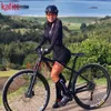 Kafitt damer cykel bär kortärmad kostym jumpsuit mountainbike fitness sporttröja macaquinho ropa maillot ciclismo 240422