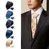 Bow Gine Business Tie Set шелковистая гладкая текстура тонкая качество качества запонки для работы