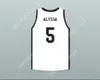 Пользовательский номер number № Mens Youth/Kids Alyssa 5 Mamba Ballers Белый баскетбол Jerseytop сшит S-6xl