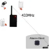 Kits 433MHz Wireless Signal Repeater Signal Amplifier Compatible 1527 2262 Code Inside Rechargeable Battery For Wireless Sensor Alarm