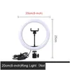 Flash Heads Selfie Ring Light Pography Светодиодный обод лампы с дополнительным мобильным держателем монтаж